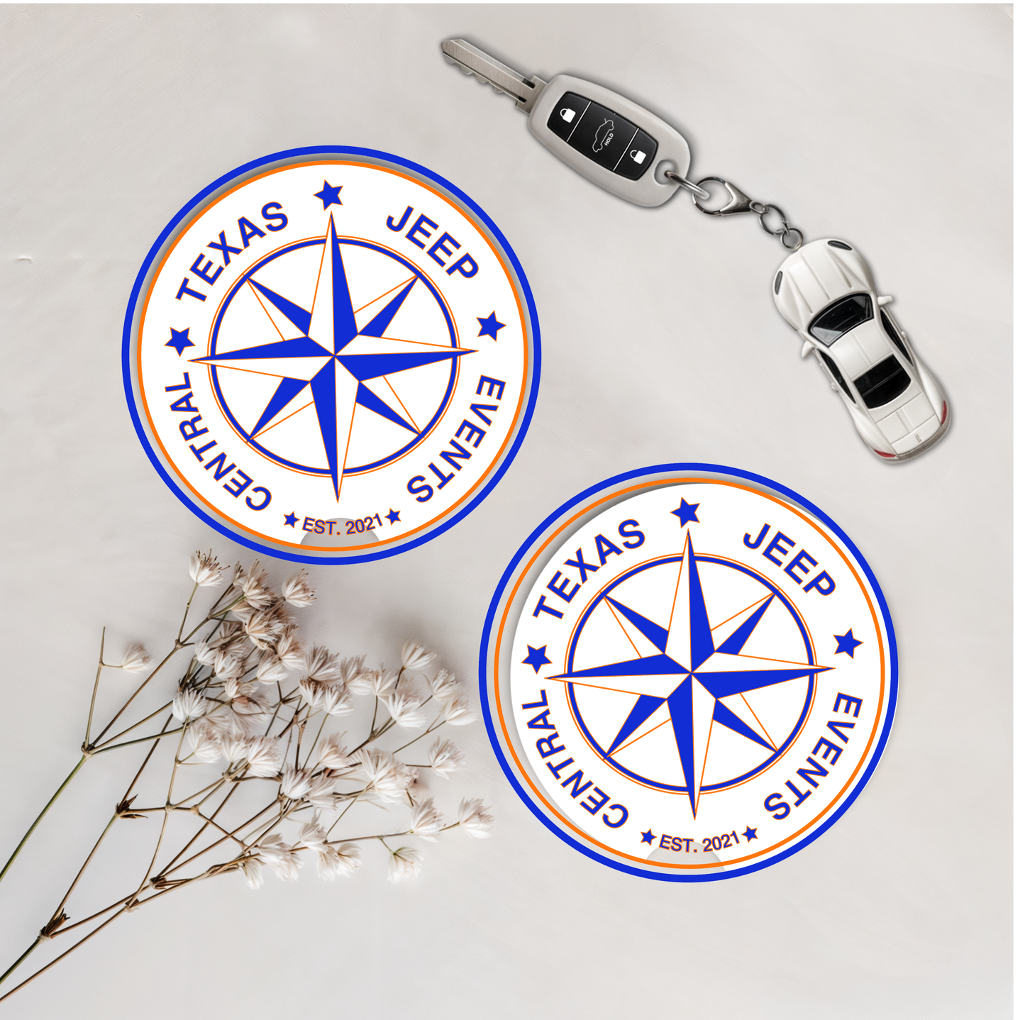 Set of Two Coasters - CTJE Star (Multiple Colors)