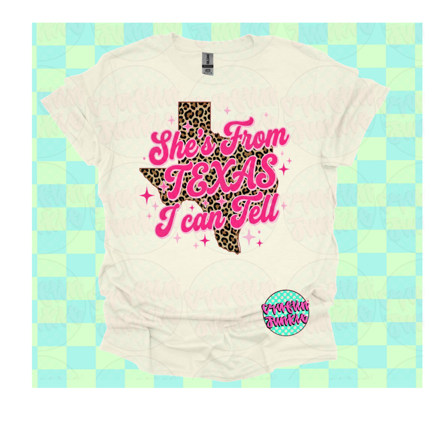 She's from Texas I Can Tell - Cream Tee